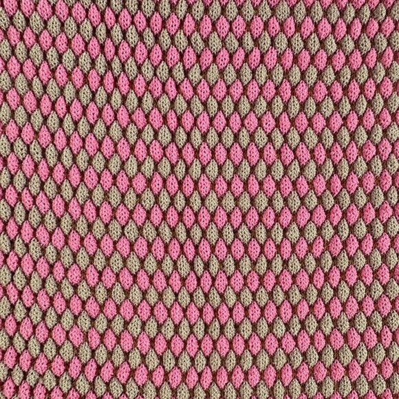 Zara Knit Sweater S/M Pink Pattern Stretchy Y2K Dopamine Dressing Grandmacore - Picture 3 of 6